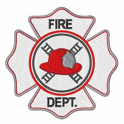 Fire Dept Embroidery Design Last Chance