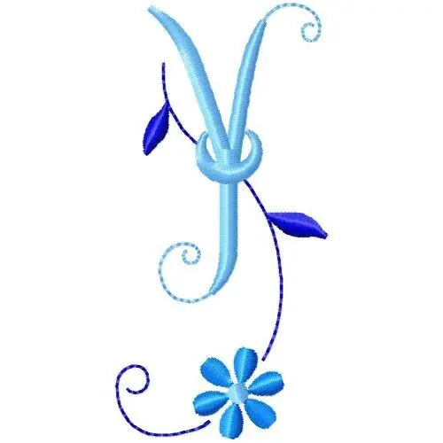 Flower Monogram Y Embroidery Design Editor’s Pick
