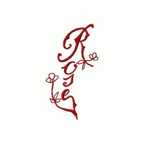 Rose Embroidery Design Handmade