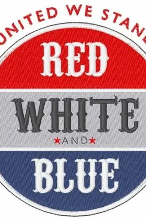 United We Stand Embroidery Design In Demand