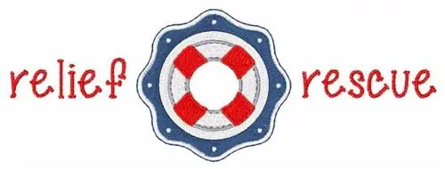 Worldwide Shipping Relief Rescue Embroidery Design