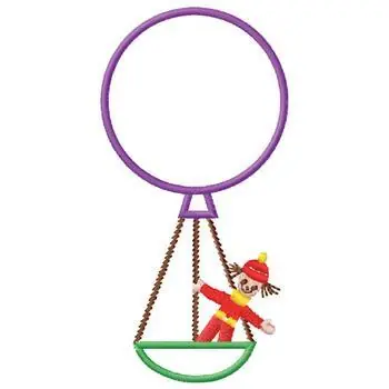 Authentic Hot Air Balloon Embroidery Design
