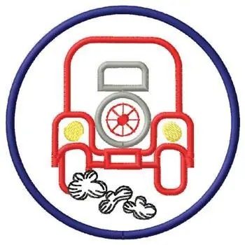 Old Time Car Embroidery Design Bargain