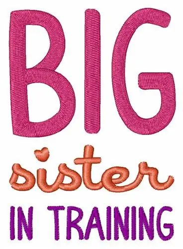 Sister In Training Embroidery Design Deal