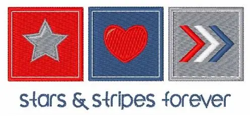 Special Offer Stars & Stripes Embroidery Design