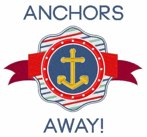 Best Seller Anchors Away Embroidery Design
