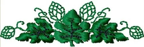 Leafy Vine Embroidery Design Next Day Delivery