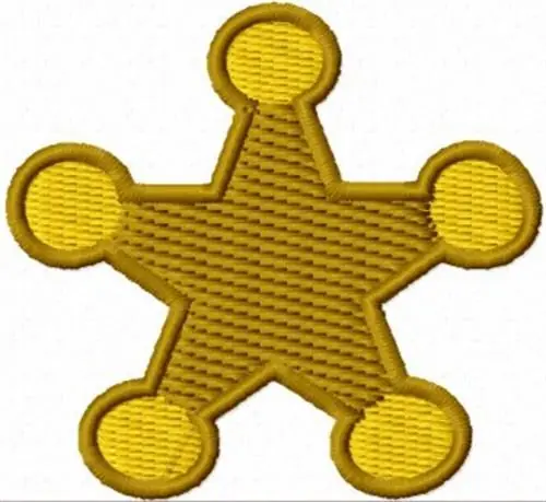 Trending Marshal Star Embroidery Design