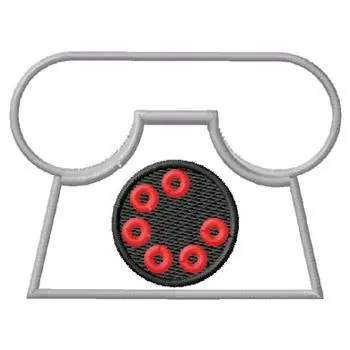 Handmade Telephone Embroidery Design
