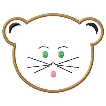 Cat Face Embroidery Design Price Drop