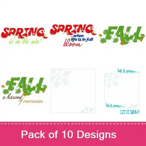 Same Day Shipping Seasonal Designs Embroidery design pack by Embroidery Patterns, Embroidery Packs on EmbroideryDesigns.com