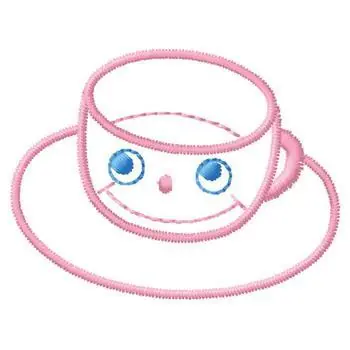 Top Pick Cup with Face Embroidery Design