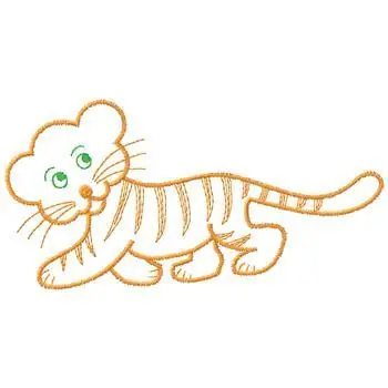 Professional Grade Tiger Embroidery Design