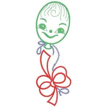 Trending Balloon Face Embroidery Design