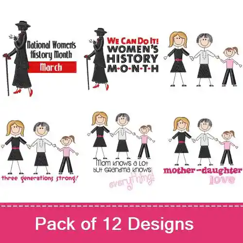 Womens Pack Embroidery design pack by Embroidery Patterns, Embroidery Packs on EmbroideryDesigns.com Shop Now