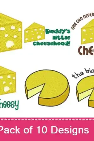 Swiss Cheese Embroidery design pack by Embroidery Patterns,  Embroidery Packs on EmbroideryDesigns.com Next Day Delivery