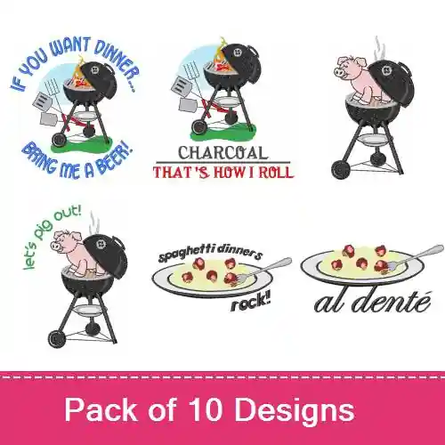 Don’t Miss Out Food Designs Embroidery design pack by Embroidery Patterns, Embroidery Packs on EmbroideryDesigns.com