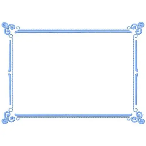 Elegant Frame Embroidery Design Handmade