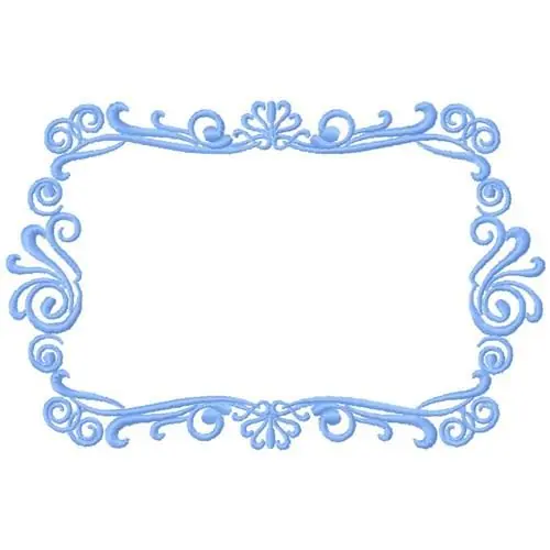 Frame Rectangle Embroidery Design Next Day Delivery