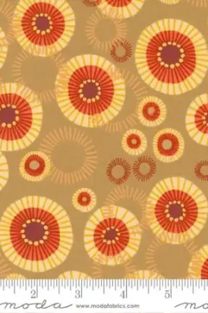 Forest Frolic Mod Indian Blanket Dots in Caramel Brown with Free $89.99 Bundle Luxury