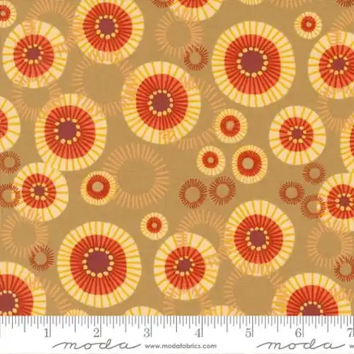 Forest Frolic Mod Indian Blanket Dots in Caramel Brown with Free $89.99 Bundle Luxury