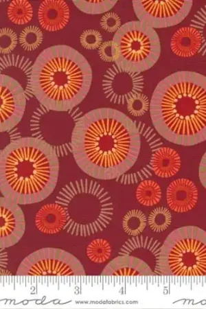 Forest Frolic Mod Indian Blanket Dots in Cinnamon Red with Free $89.99 Bundle Best Choice