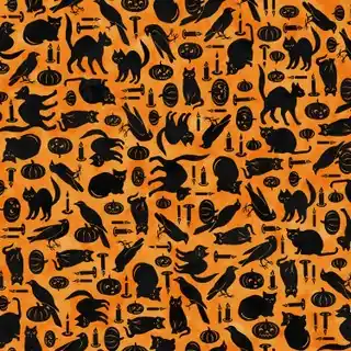 Fresh Stock Spooky Hallow Cats and Crows in Orange with Free $89.99 Bundle