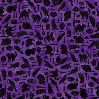 Spooky Hallow Cats and Crows in Purple with Free $89.99 Bundle Affordable