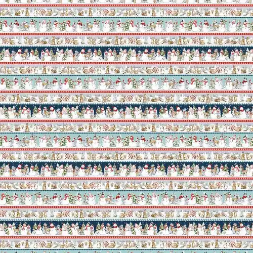 Bundle-Up Winter Scene Stripe in Multi with Free $89.99 Bundle Instant Buy