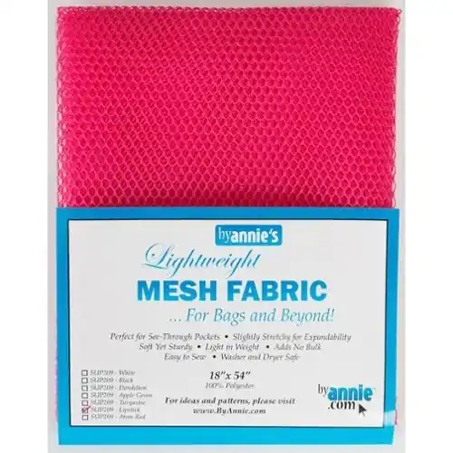 Lightweight Mesh Fabric in Lipstick Pink with Free $89.99 Bundle Original