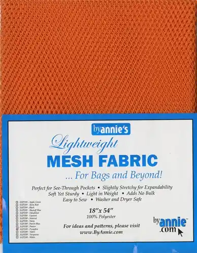 Lightweight Mesh Fabric in Pumpkin Orange with Free $89.99 Bundle Discount