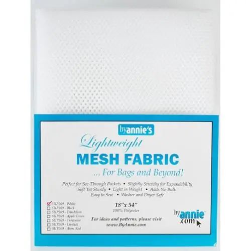 Lightweight Mesh Fabric in White with Free $89.99 Bundle High Quality