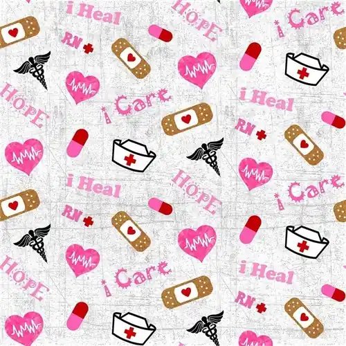 Certified Nurse RN symbols design in White with Free $89.99 Bundle