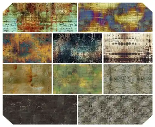 Free Delivery Eclectic Elements Abandoned Spark Fat Quarter Bundle 18”x21” 10 pcs with Free $89.99 Bundle