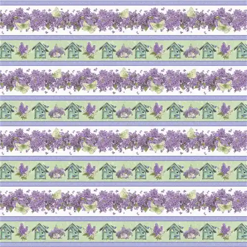 Save Now Bloomerang Border Stripe Lilac Bird House in Multi with Free $89.99 Bundle