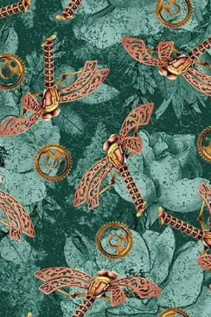 Free Returns Time Travel Dragonflies in Teal Green with Free $89.99 Bundle