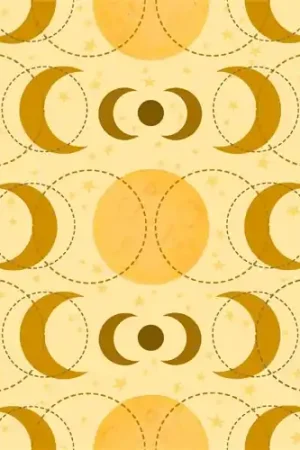 Celestial Galaxy Moon Phases Tonal in Yellow with Free $89.99 Bundle Latest