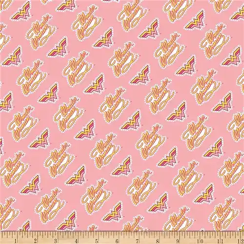 While Supplies Last Wonder Woman Young DC Wonder Woman Jr Retro Logo in Pink with Free $89.99 Bundle