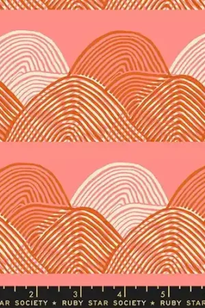 Floradora Headlands Geometric Stamp Mountain in Melon Orange with Free $89.99 Bundle Popular
