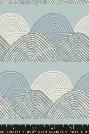 Free Shipping Floradora Headlands Geometric Stamp Mountain in Polar Blue with Free $89.99 Bundle