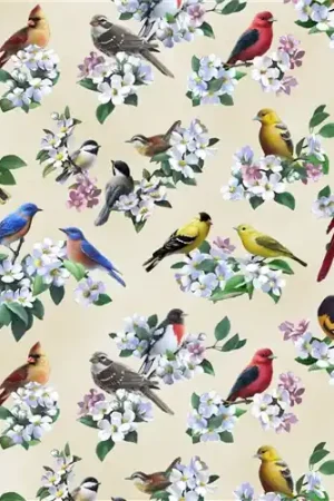 Buy Online Tweethearts Allover Birds in Cream with Free $89.99 Bundle