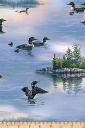 Super Sale Loons in Blue Lake Scenic design with Free $89.99 Bundle
