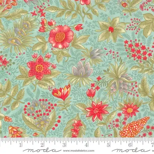 Fan Favorite Collections for a Cause: Etchings Joyful Jacobean Florals in Aqua Blue with Free $89.99 Bundle