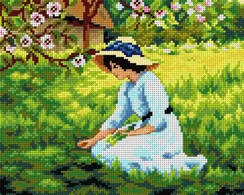 Bargain Les Fleurs du Printemps Canvas Without Yarn