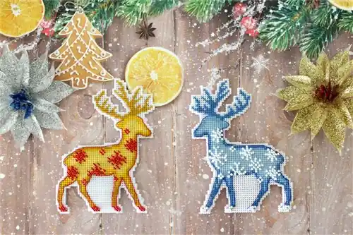 Wholesale Deer Plastic Canvas Counted Cross Stitch Kit