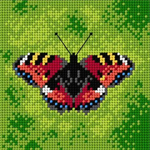 Professional Grade Common Blue Butterfly Needlepoint Canvas For Halfstitch W/O Yarn