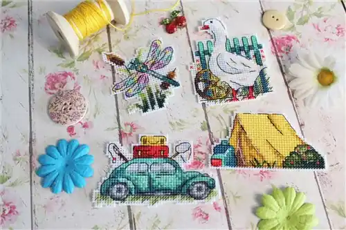 Top Pick Summer Magnets Plastic Canvas Cross Stitch Kit