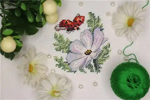 Hassle-Free Returns Cosmos Counted Cross Stitch Kit