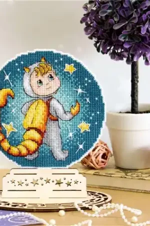 Zodiac Signs - Scorpio Plastic Canvas Cross Stitch Kit Last Chance