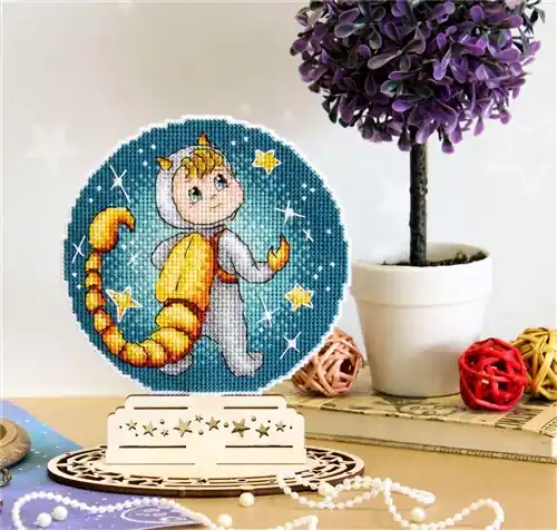 Zodiac Signs - Scorpio Plastic Canvas Cross Stitch Kit Last Chance